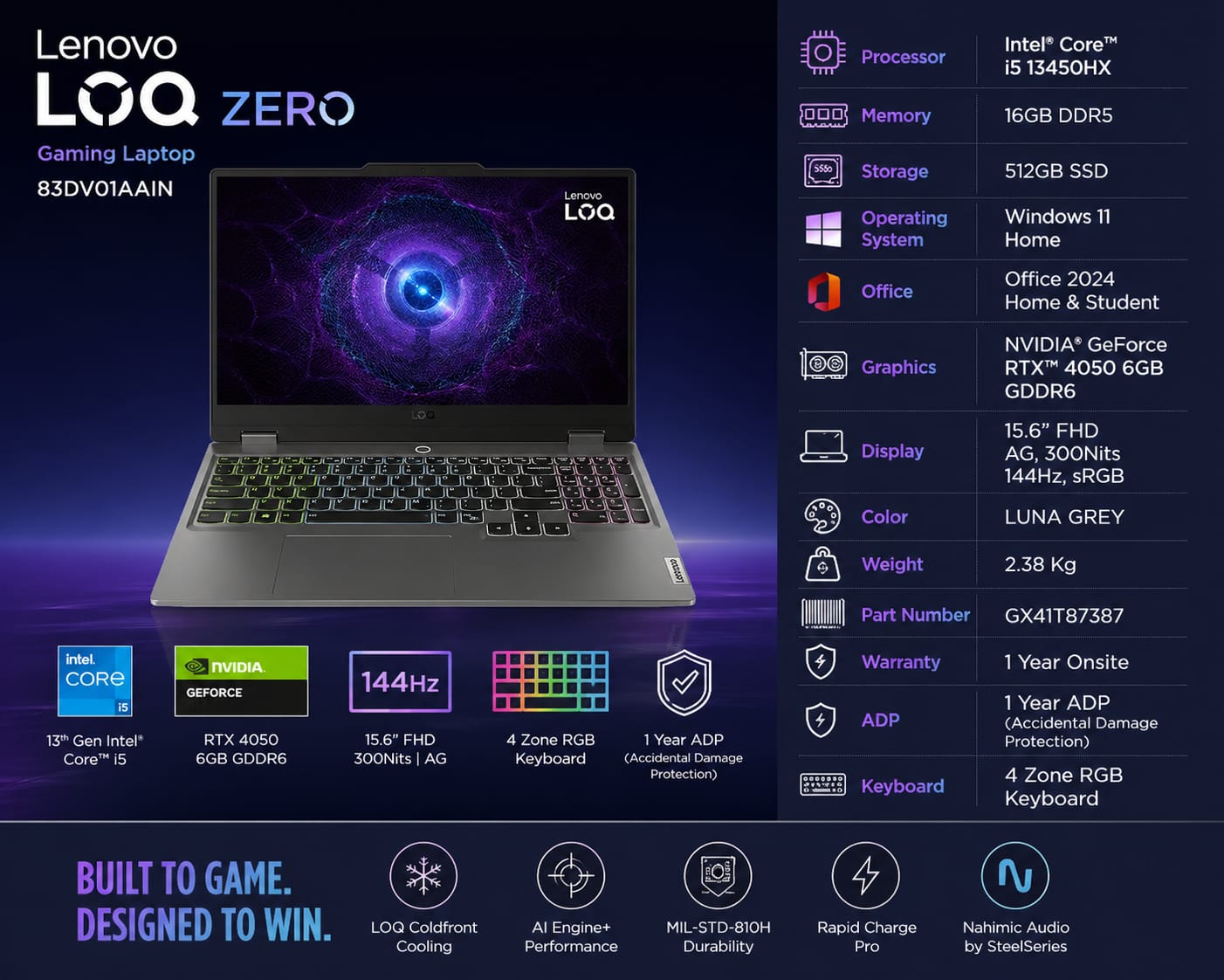 LENOVO - GAMING LAPTOP